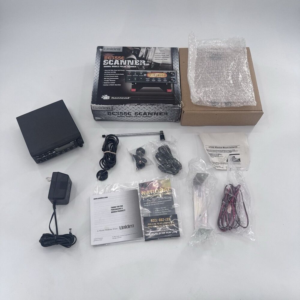 Uniden BC355C 300-Channel Base/Mobile Scanner Close Call Capture Tested